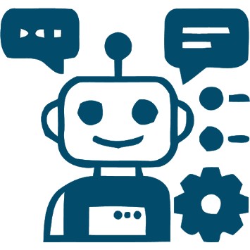 Icône symbolisant l'automatisation de certaines taches grâce à l'IA.