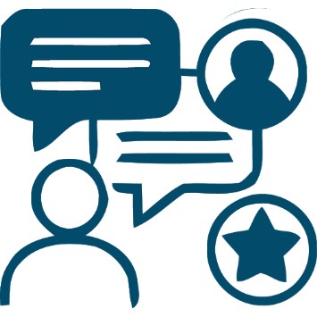 Icône symbolisant la relation client